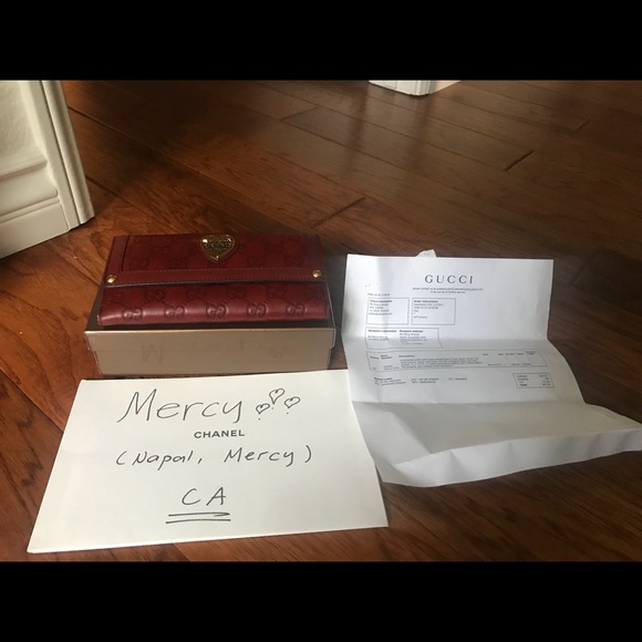 SOLD !!! Red Gucci Guccisima wallet - Picture 2 of 7